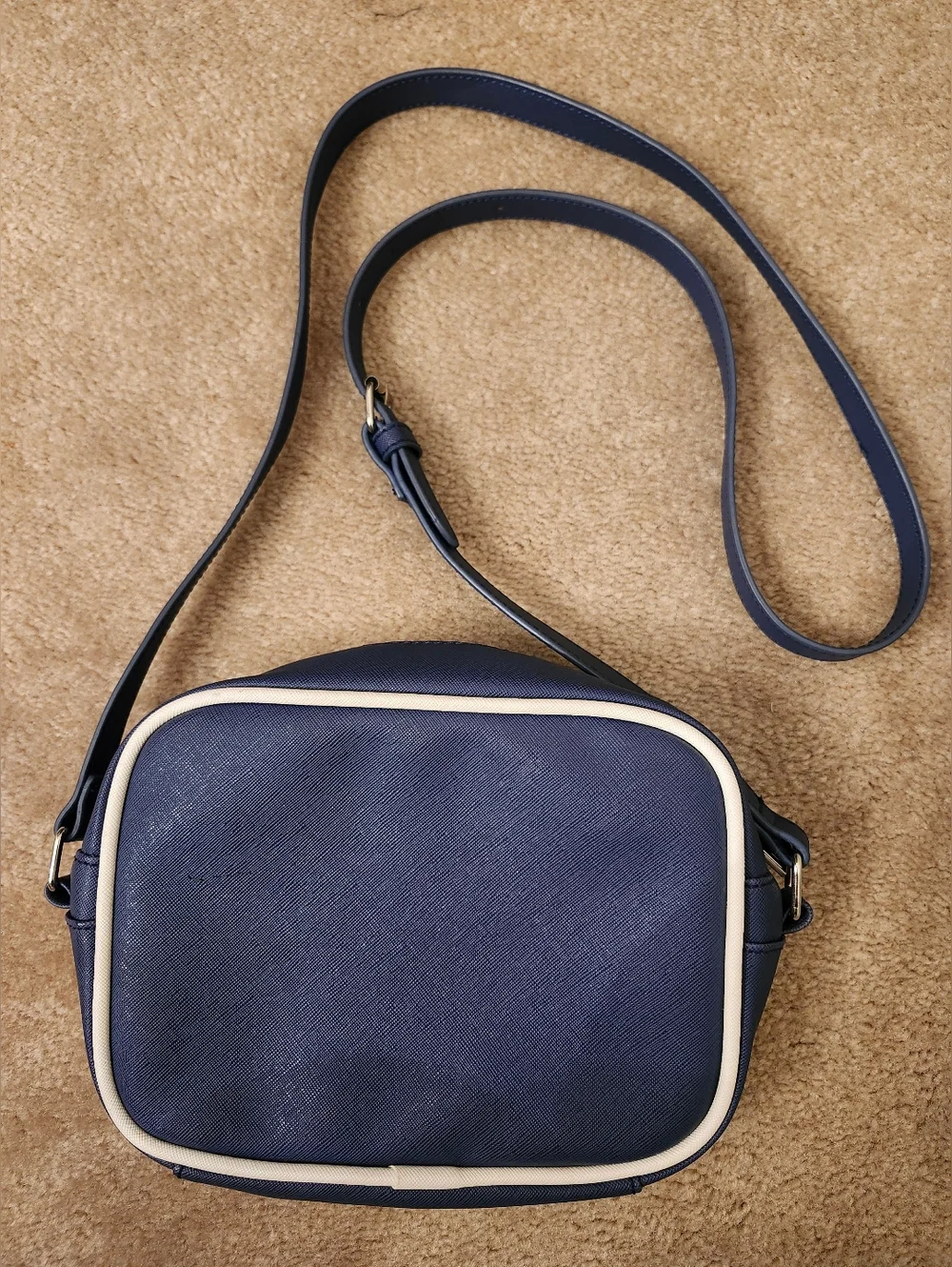 Fila Navy and White Unisex Crossbody Messenger Bag